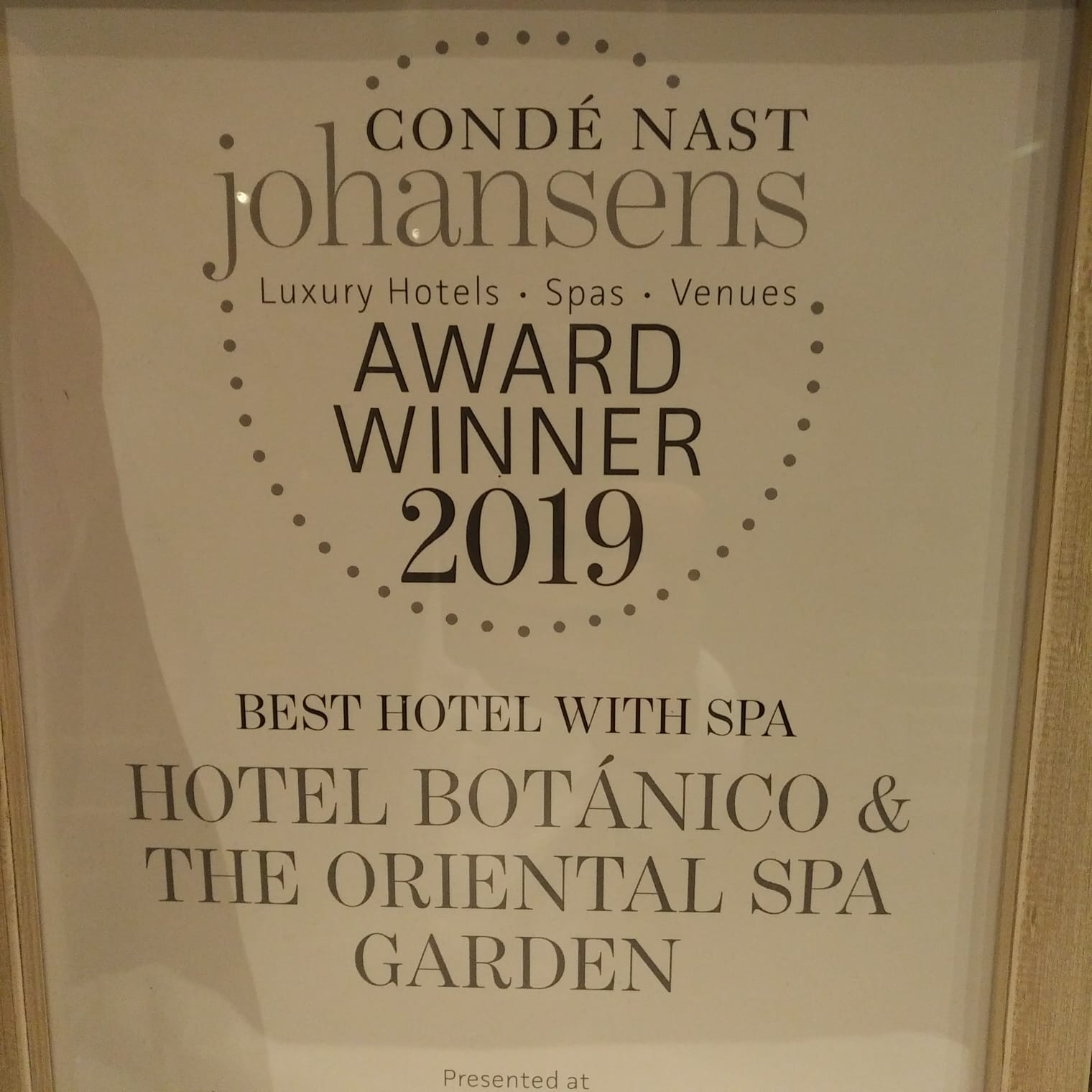 El Hotel Botánico & The Oriental Spa Garden consolida su liderazgo al recibir, por cuarta vez, el premio a mejor Hotel con Spa de Europa y del Mediterráneo