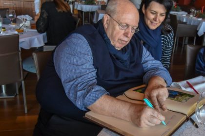 Reiner Calmund visita Loro Parque junto a su familia