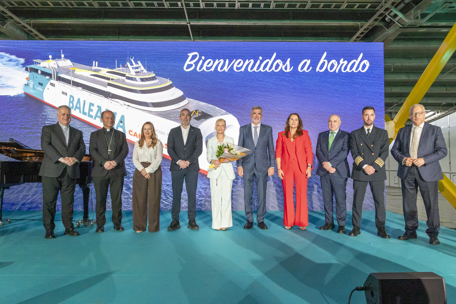 Baleària Canarias presenta el nuevo ‘fast ferry Mercedes Pinto’ que mejora la conectividad entre las islas capitalinas y Fuerteventura